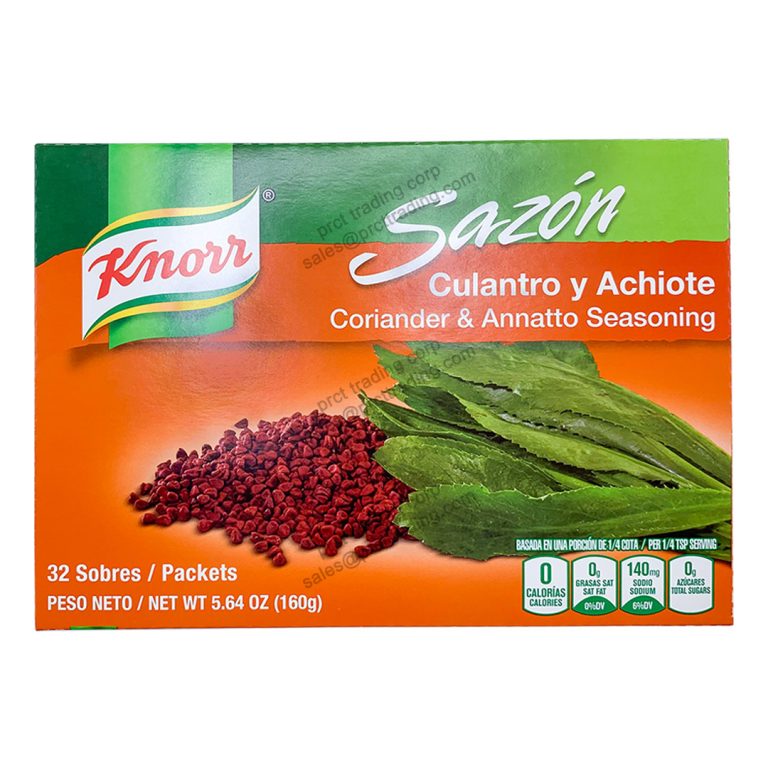 Sazon Culantro Y Achiote Coriander And Annatto Seasoning 16 Pouches